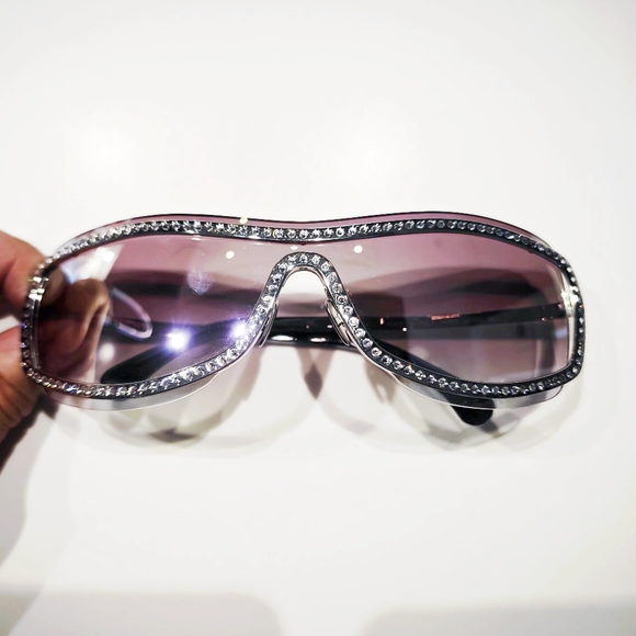 Chanel Shield sunglasses with crystals main image 4
